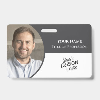 Crachá Funcionário Personalizado, Foto, Nome, Título, Log