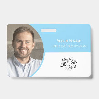 Crachá Funcionário Personalizado, Foto, Nome, Título, Log