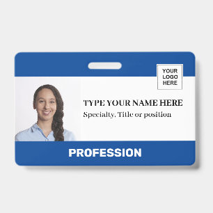 Crachá Funcionário Personalizado   Logotipo Foto Código d