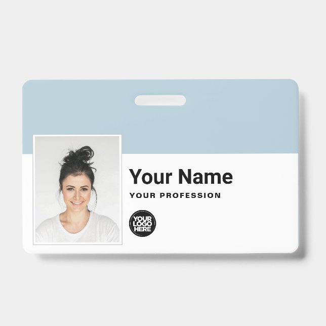 Crachá Funcionário Personalizado - Nome do Logotipo Profi (Frente)