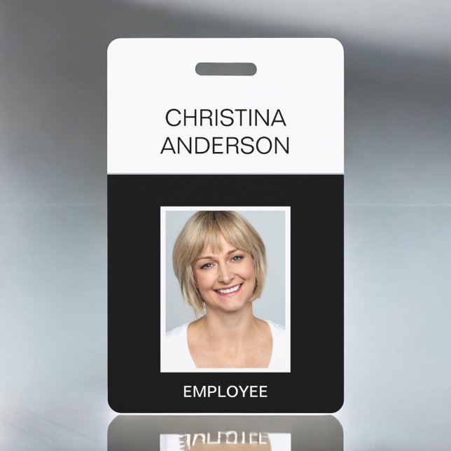 Crachá Funcionário Personalizado - Nome do Trabalho Corpo (Criador carregado)