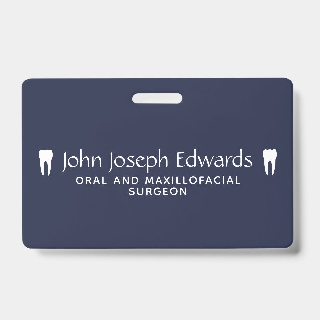 Crachá Funcionarios dentário (Front)