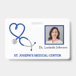 Crachá Funcionarios Médico Enfermeiro Enfermeiro Empregad