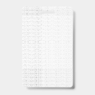 Crachá Fundo branco com um padrão repetitivo de pequeno
