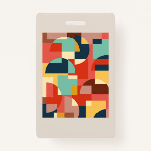 Crachá fundo do círculo geométrico abstrato