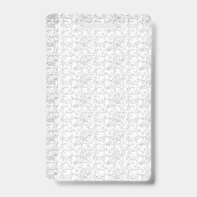 Crachá Fundo texturizado branco com sutis, entrelaçados, (Frente)