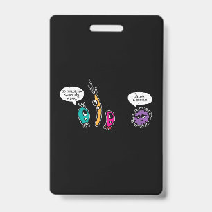 Crachá Funny Bacteria Pun Biology Science Biologist