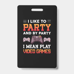 Crachá Gamer Quer Dizer Jogo Video Games