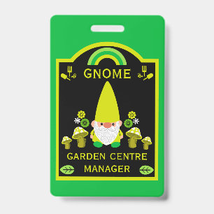 Crachá Garden Center Gnomo