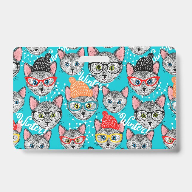 Crachá Gato no chapéu (Frente)