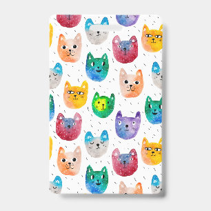 Crachá Gatos com aquarelas e amigos