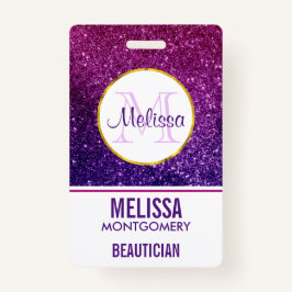 Crachá Gemstones brilhantes cor-de-rosa e púrpura