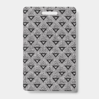 Crachá Geometric Pattern Black and White Pattern