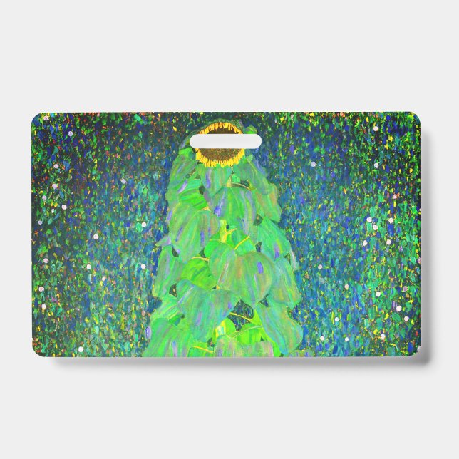Crachá Girassol de Gustav Klimt (Frente)