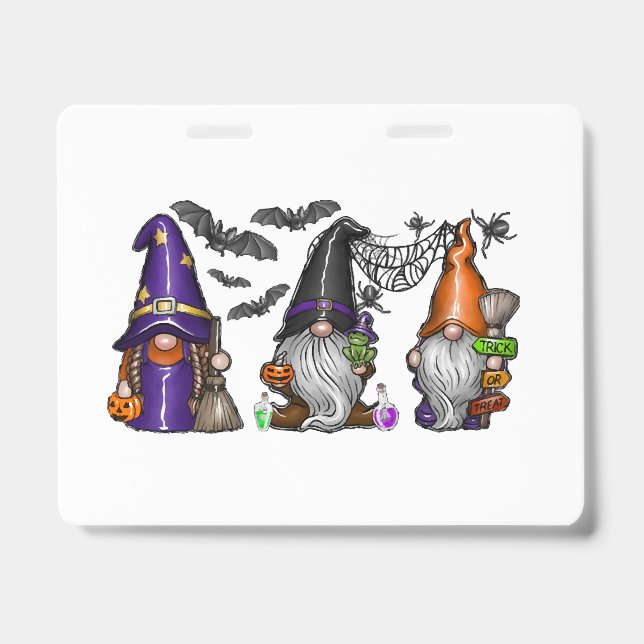 Crachá Gnomo do Halloween (Frente)