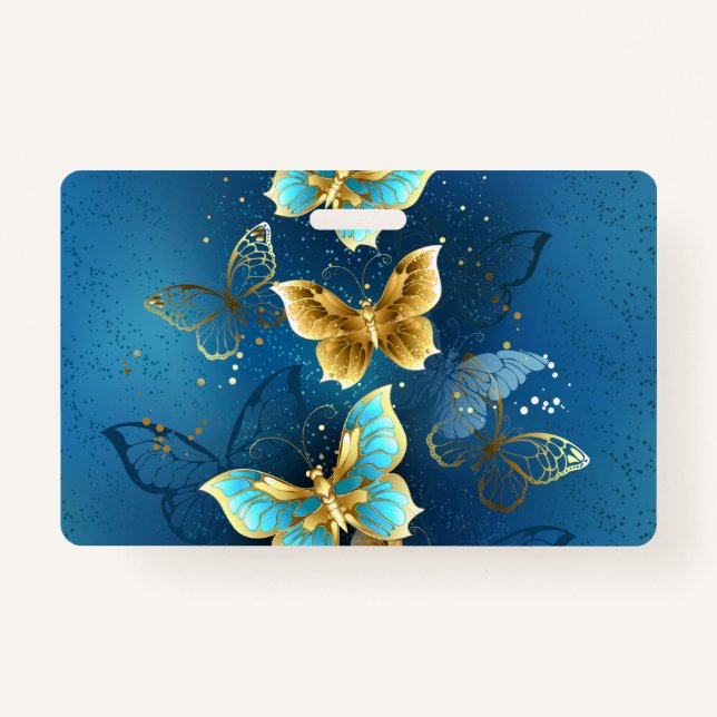 Crachá Golden butterflies (Frente)