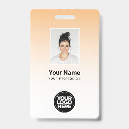 Crachá Gradação de Nome do Bar de Foto do Funcionário Lar