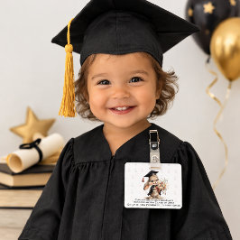 Crachá Graduation Bunny Badge Clip – Cute Diploma Pattern