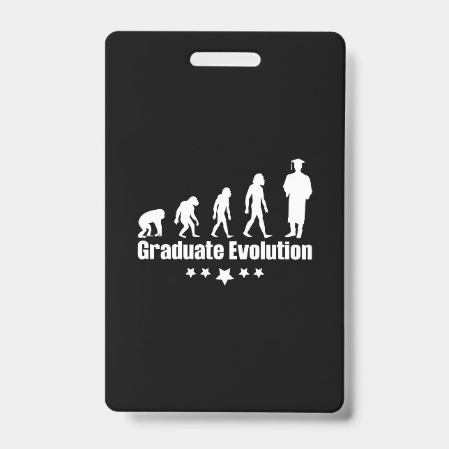 Crachá Graduation Gift | Graduate Evolution (Frente)