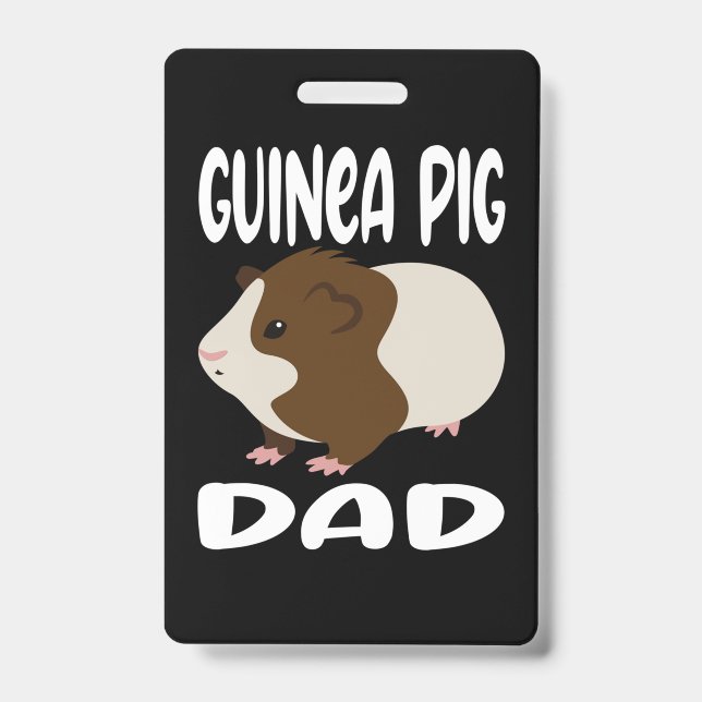 Crachá Guinea Pig Dad (Frente)