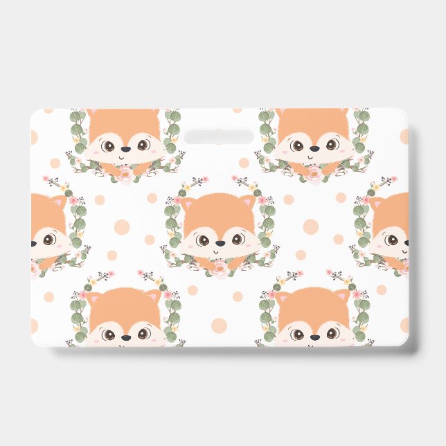 Crachá Hedgehog And Flower Tattoo (Frente)