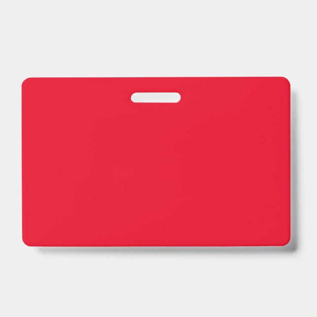 Crachá Hex E6001D, Vermelho Bean (Frente)
