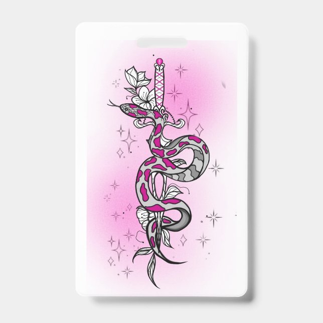 Crachá holiday package with snake (Frente)