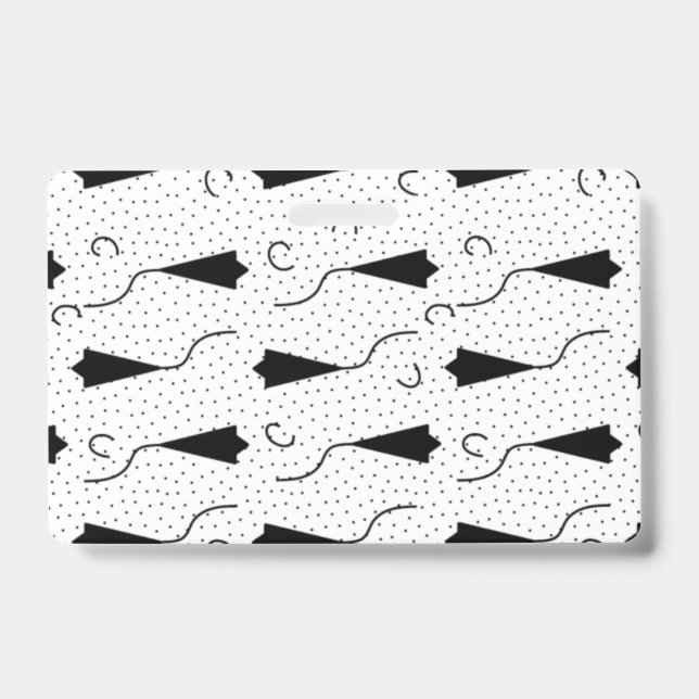 Crachá Horizontal, Cinza de Quill (Frente)