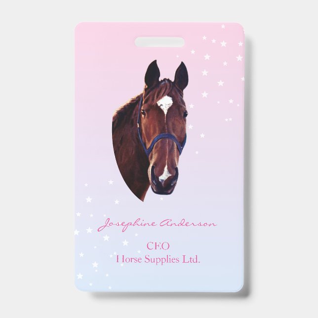 Crachá Horse with White Star  (Frente)