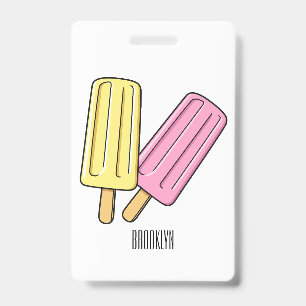 Crachá Ice pop cartoon