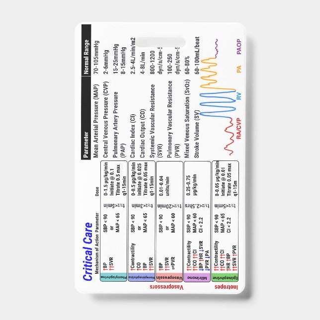 Crachá ICU Critical Care Badge Buddy (Frente)