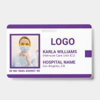 ICU Nurse ID Modelo de foto 2