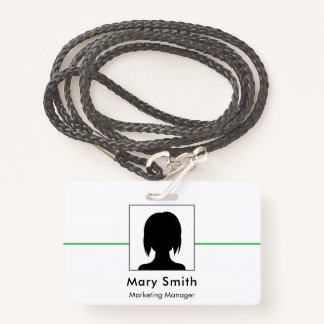 Crachá ID Badge Card Business Employee Staff Logo & Photo