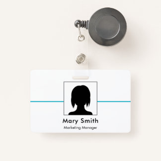 Crachá ID Badge Card Business Employee Staff Logo & Photo