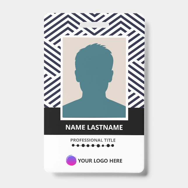 Crachá ID Cards Employee Custom Printing (Frente)