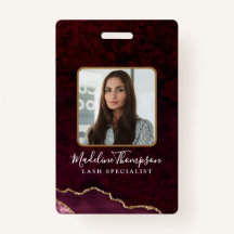 ID da Empresa Comercial Agate Marble Dourada Burgu