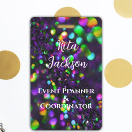 Crachá ID de Espumante Puro Escuro