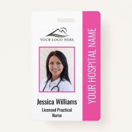Crachá ID de foto de enfermeiro prático licenciado LPN ve