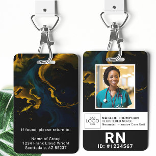 Crachá ID de Foto do Assistente Médico Personalizado