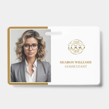 ID de Foto do Empregado da Empresa Minimalista e E