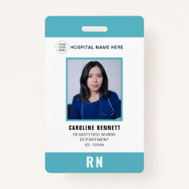 Crachá ID de Foto do Enfermeiro do Funcionarios Médico |