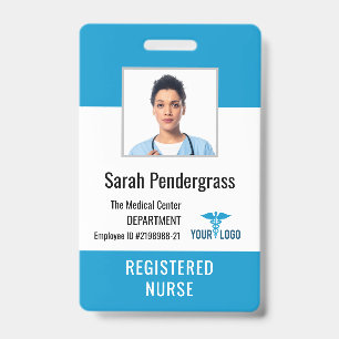 Crachá ID de Foto do Funcionário do Centro Médico Persona