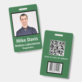 Crachá ID de Foto Personalizado do Funcionário