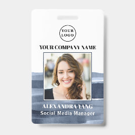 Crachá ID de Fotografia da Empresa Personalizada