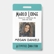 ID de Fotografia do Funcionário Personalizado