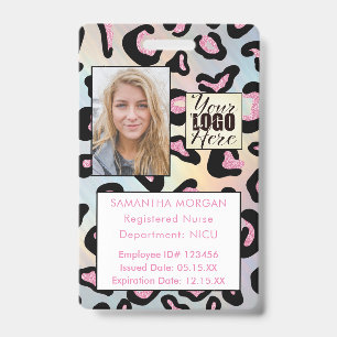 Crachá ID de Funcionário com Logotipo de Foto Holográfica