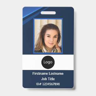 Crachá id de funcionário da empresa personalizado, código
