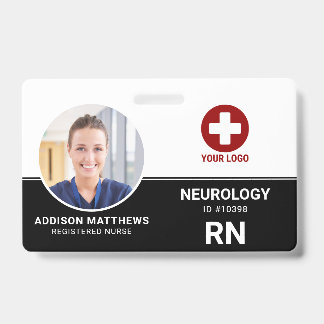 Crachá ID de Funcionário Médico Hospitalar - Enfermeira R