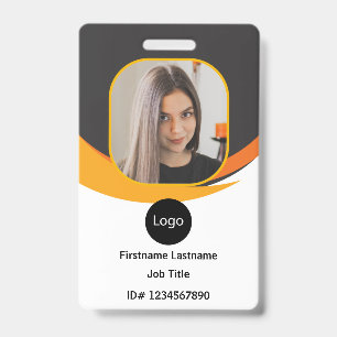 Crachá id de funcionário personalizado da empresa, código