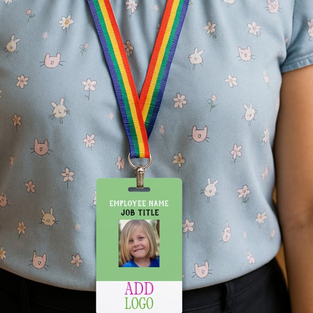 Crachá ID de FUNCIONÁRIO personalizado - Foto - Nome PASS (Criador carregado)
